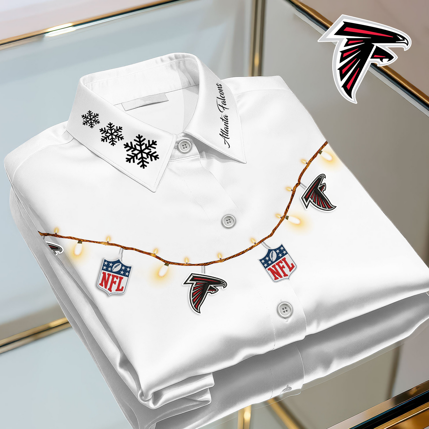 ATL X Premium NFL Christmas Long Sleeve Casual Shirt V1 NAK NHT