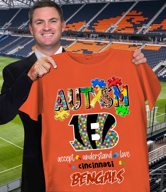 Autism Accept Understand Love Cincinnati Bengals Shirt