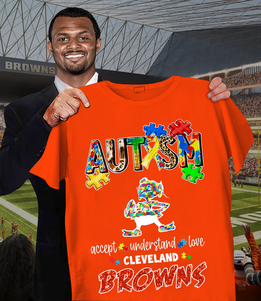 Autism Accept Understand Love Cleveland Browns Shirt
