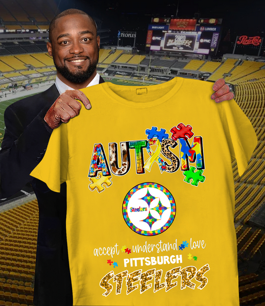 Autism Accept Understand Pittsburgh Steelers Shirt