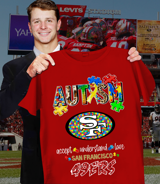 Autism Accept Understand San Francisco 49ers Shirt