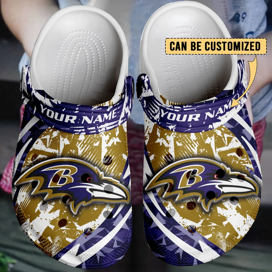 BAL  x NFL Crocs Crocband Clogs Shoes DatND DVT
