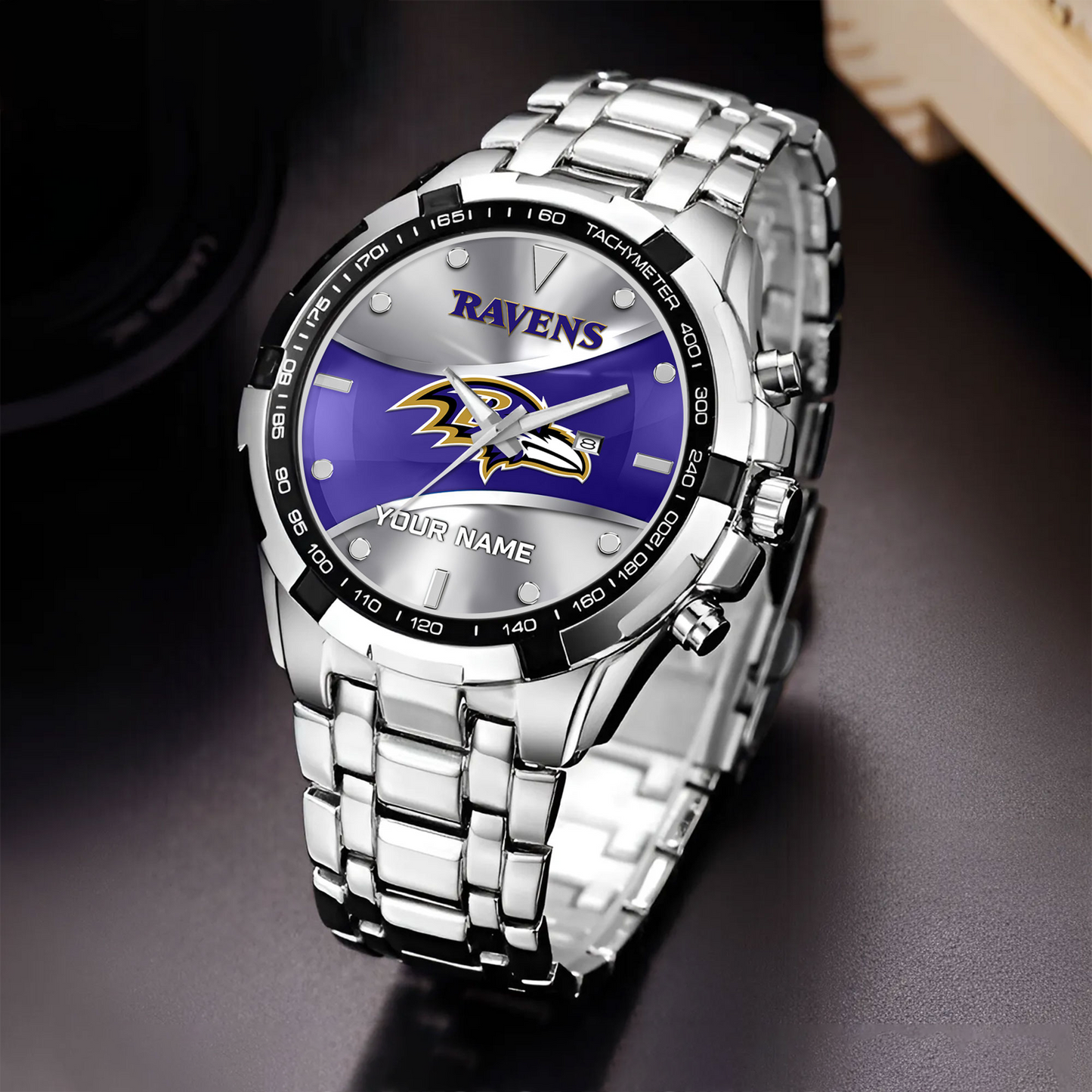 BAL x NFL Alloy Men Quartz Watch - Custom Name DATND TANTD