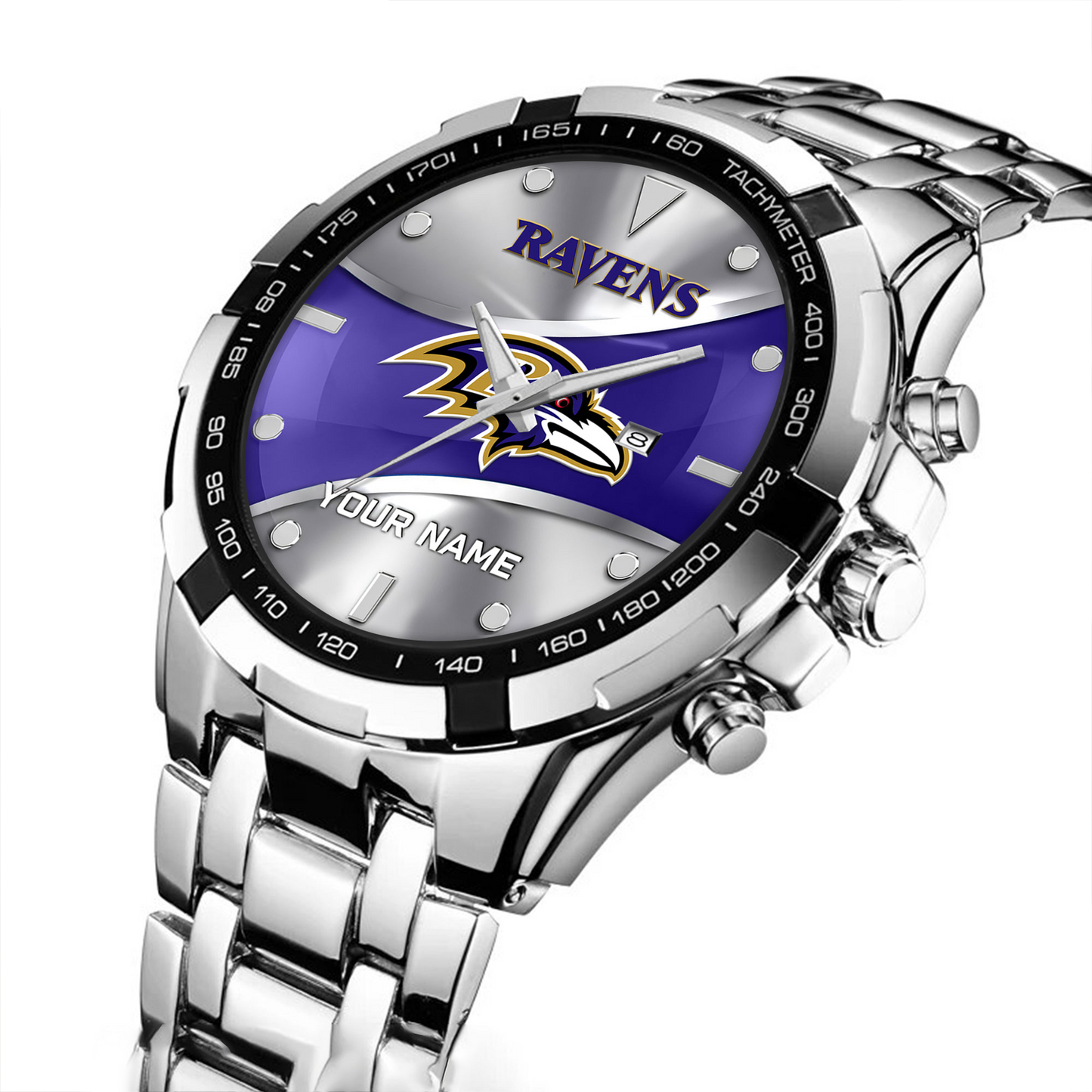 BAL x NFL Alloy Men Quartz Watch - Custom Name DATND TANTD