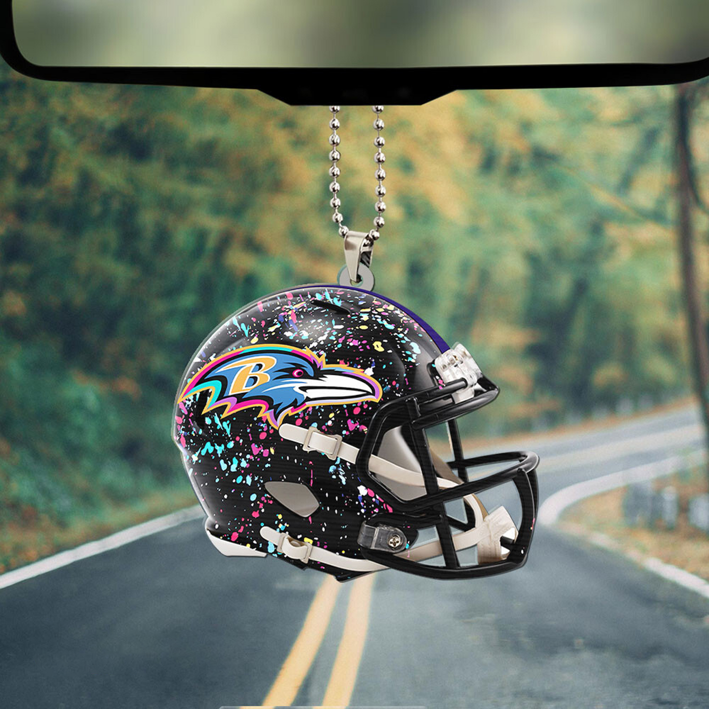 BAL x NFL Custom Shape 2-sided Car Ornament DATND TANTD