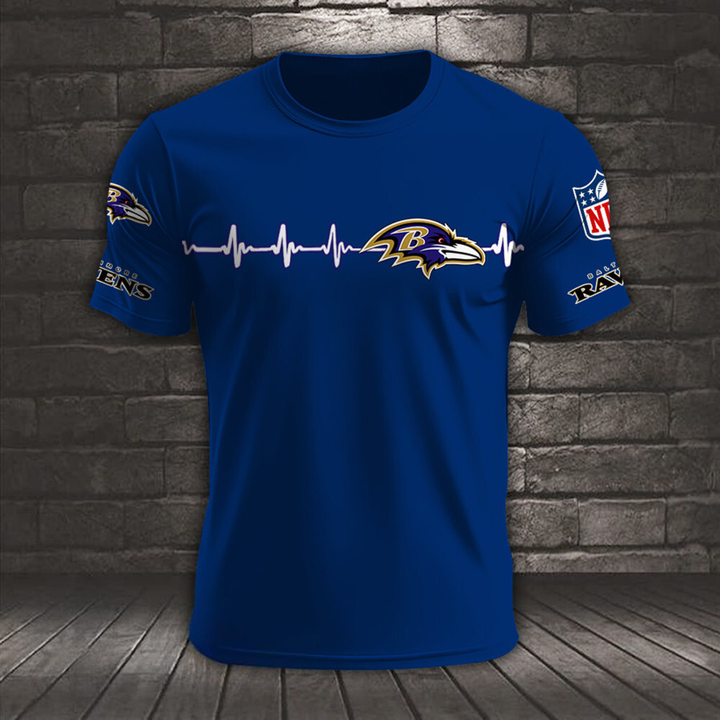 BAL x NFL Heart Rate Map Special 3D Shirt DatND ThuongNH
