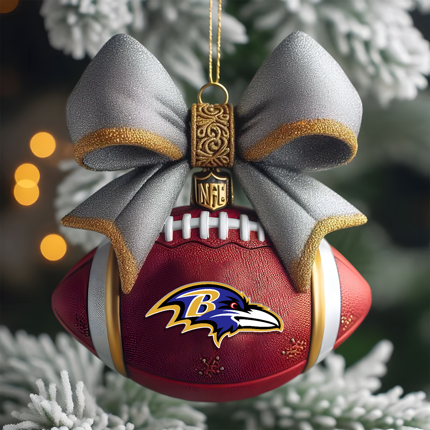 BAL X NFL Holiday Ornament 2025 - Spirit of the Game V1 NAK NHT