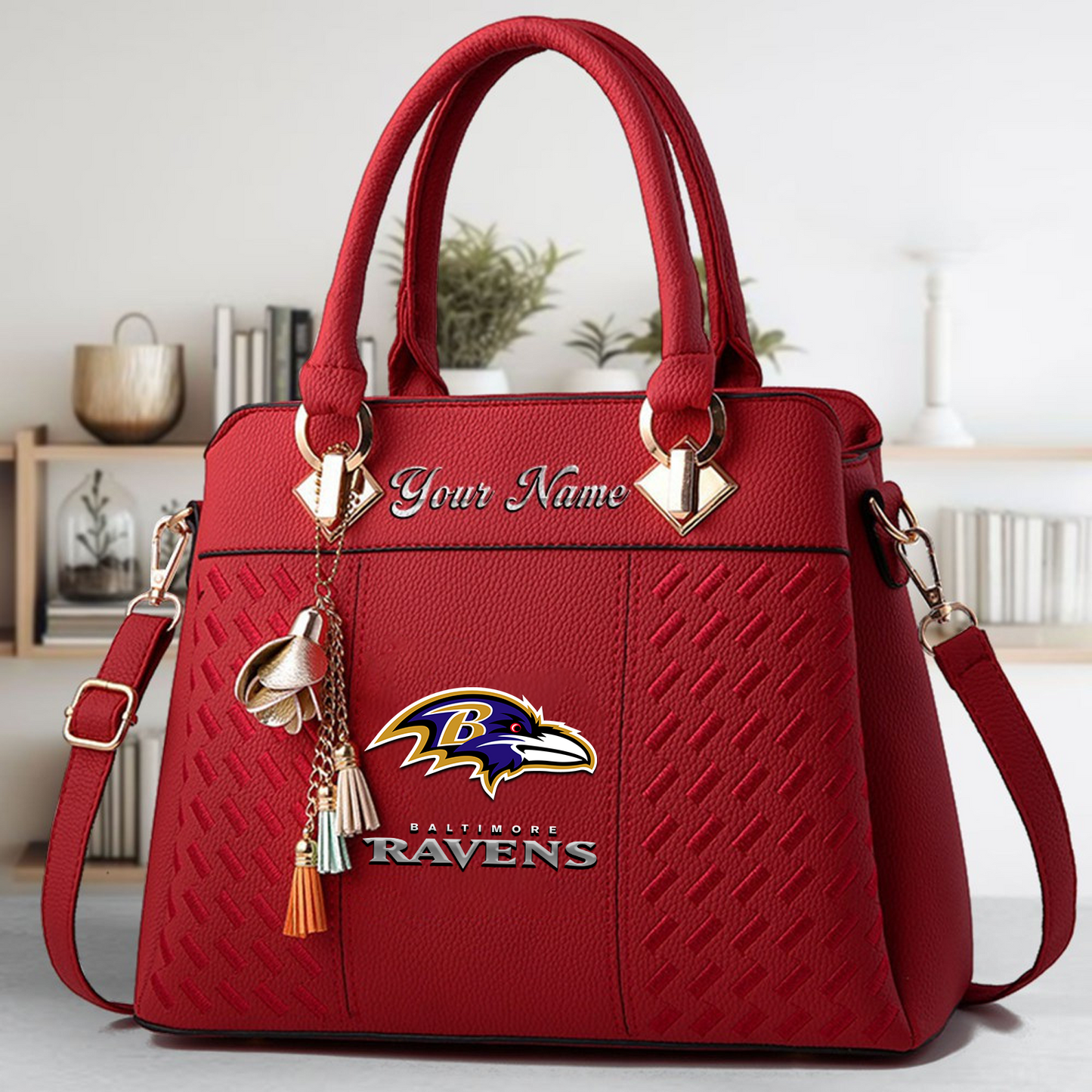 BAL x NFL Leather Bag DATND TANTD
