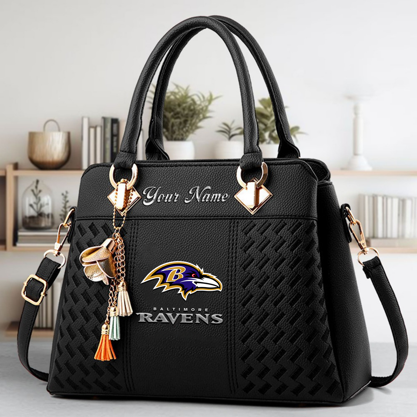 BAL x NFL Leather Bag DATND TANTD