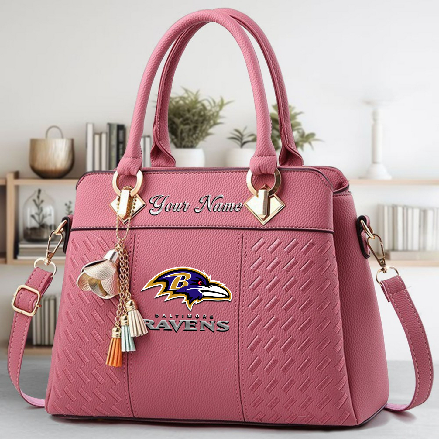 BAL x NFL Leather Bag DATND TANTD