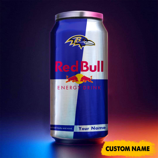 BAL x NFL Mix RedB Drink Can Tumbler Custom Any Name DATND TANTD