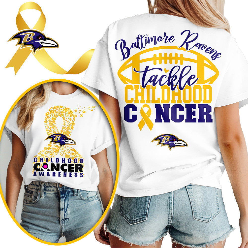 BAL X NFL Premium Childhood Cancer Awareness Month 3D Shirt DatND ThuongNH