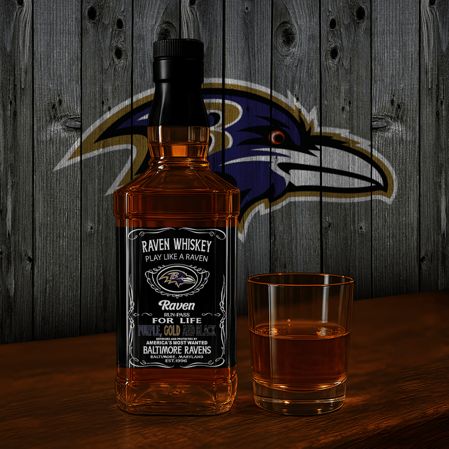 BAL x NFL Whiskey For True Fans Only DATND TANTD