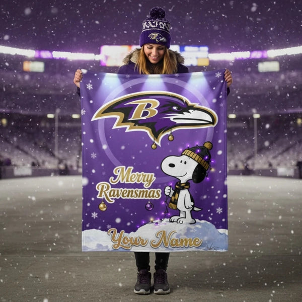 BAL x SNP Premium Christmas Fleece Blanket & Throw Pillow V1 NAK NHT