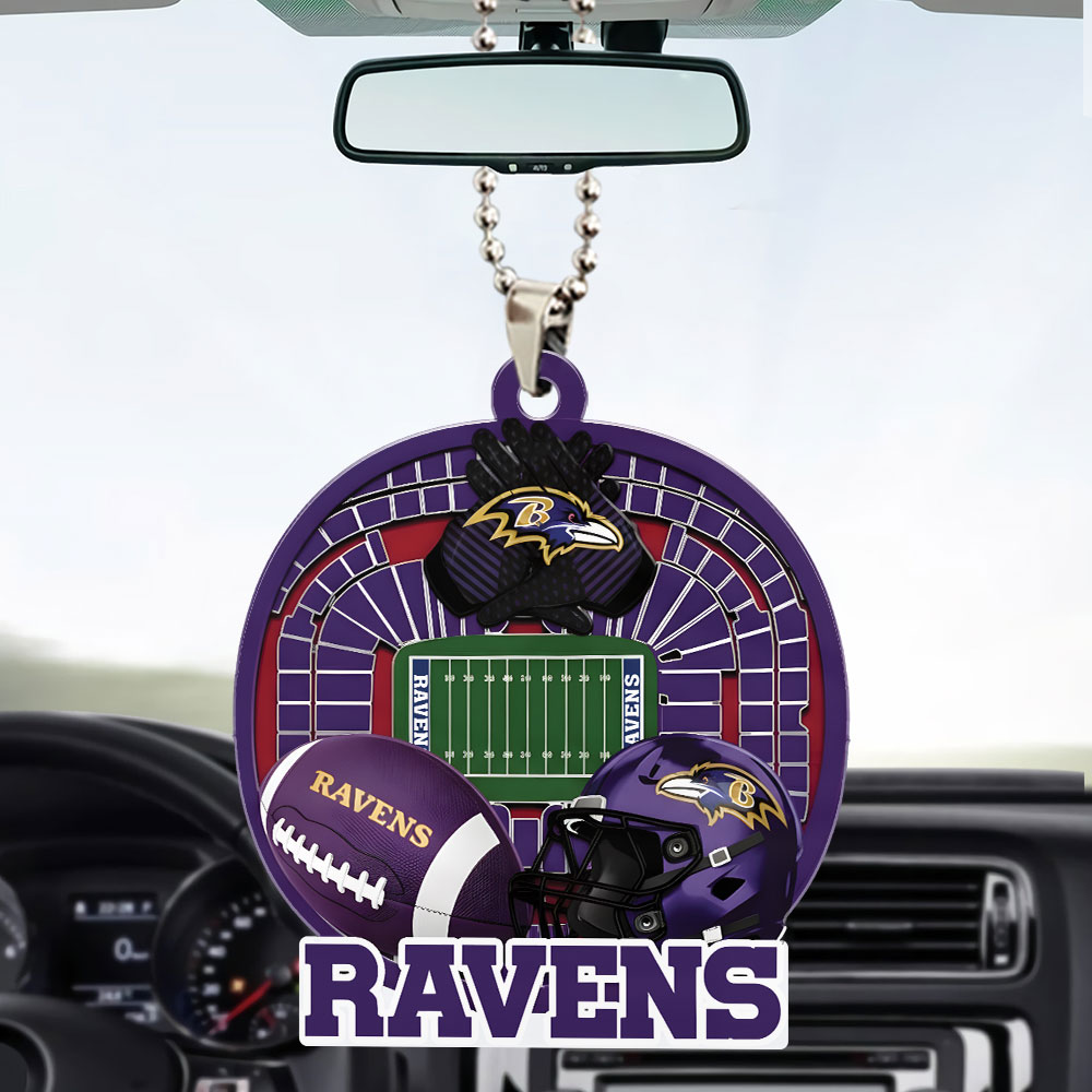 BALTIMORE RAVEN ORNAMENT CAR NDT