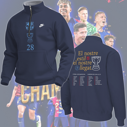FC Barcelona LA LIGA CHAMPIONS 2024/25  Newest Hoodie TM NTA V1