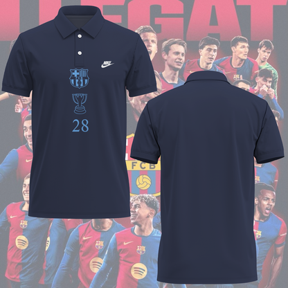 FC Barcelona LA LIGA CHAMPIONS 2024/25 Polo Shirt TM NTA V4
