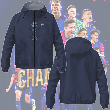 FC Barcelona LA LIGA CHAMPIONS 2024/25 Newest Windbreaker Jacket TM NTA V2