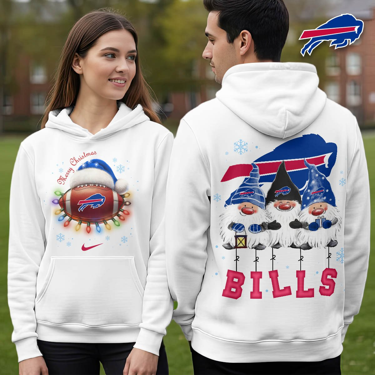 BB Premium NFL Christmas Gnomes Hoodie DDT CTND
