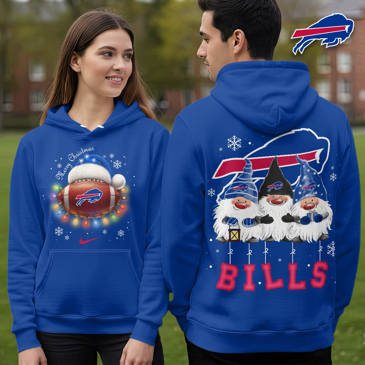 BB Premium NFL Christmas Gnomes Hoodie DDT CTND