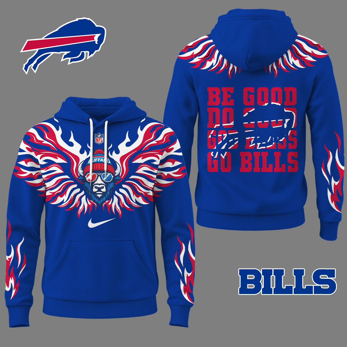 BB Premium NFL Fire Wings 3D Hoodie DDT CTND