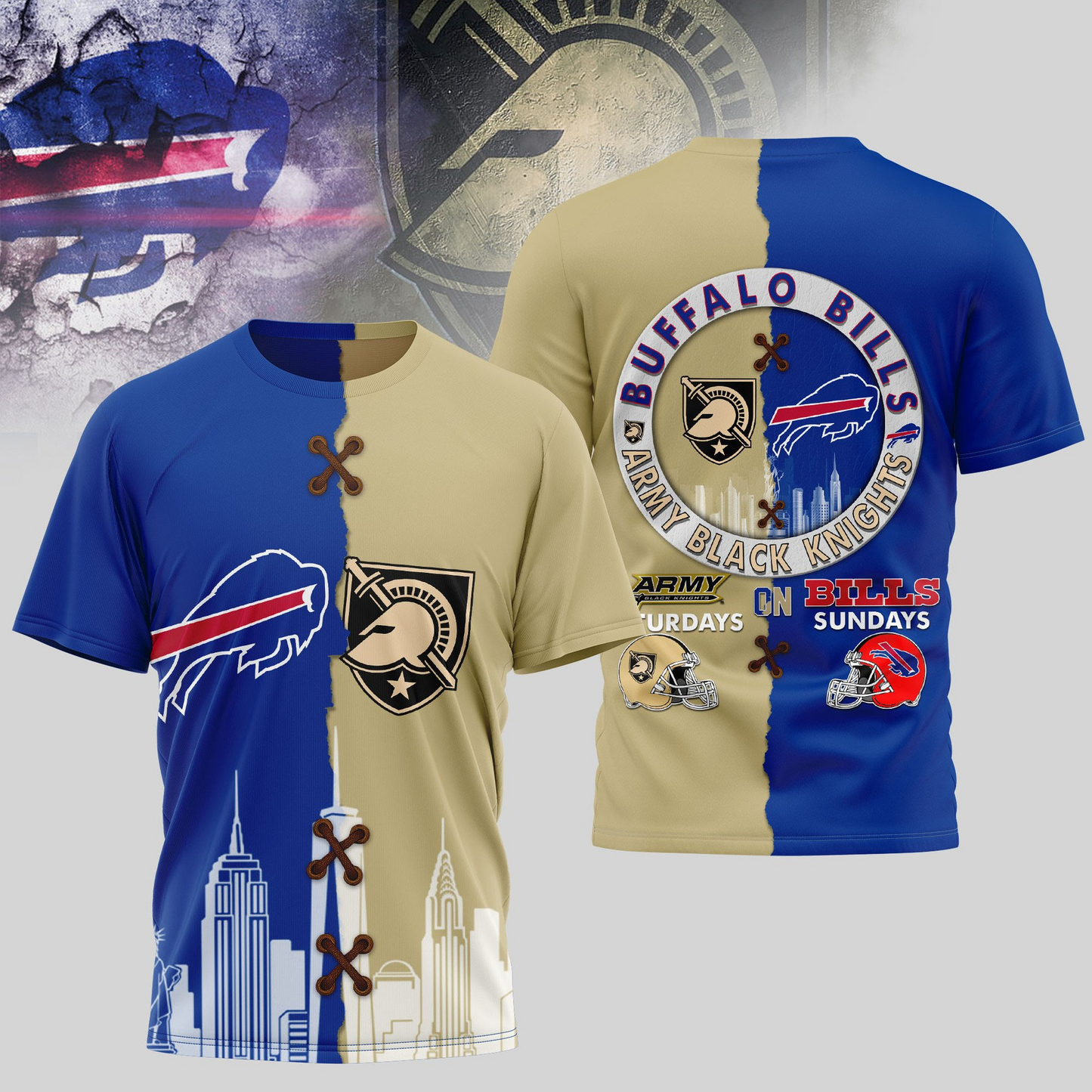 BB Premium NFL x NCAA 3D T-shirt DDT NTL