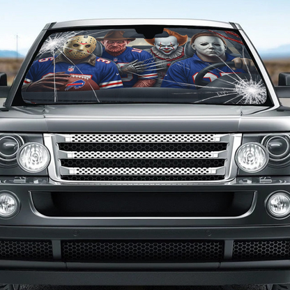 BB x NFL Horror Car Sunshade For Fan DDT CTND