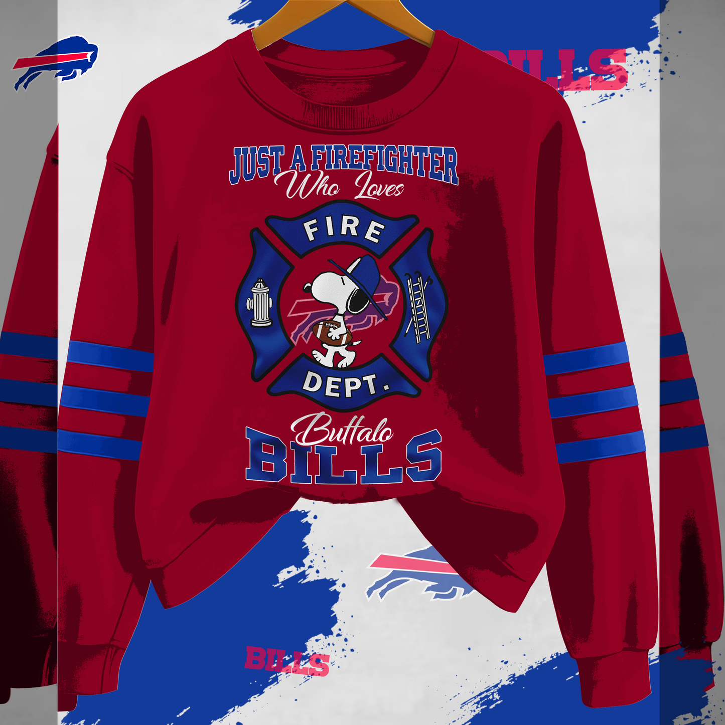 BB x NFL Just A Firefighter Who Love Sweatshirt DDT HLPHUONG