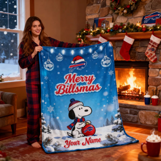 BB x SNP Premium Christmas Fleece Blanket & Throw Pillow V1 NAK NHT