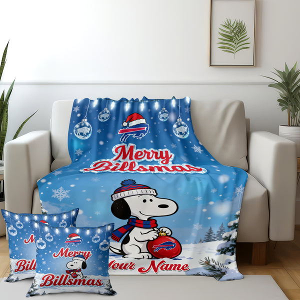 BB x SNP Premium Christmas Fleece Blanket & Throw Pillow V1 NAK NHT