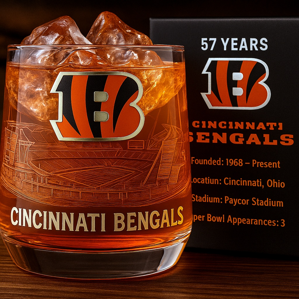 BENGAL X NFL PRENIUM WHISKEY GLASS TUANND NHM