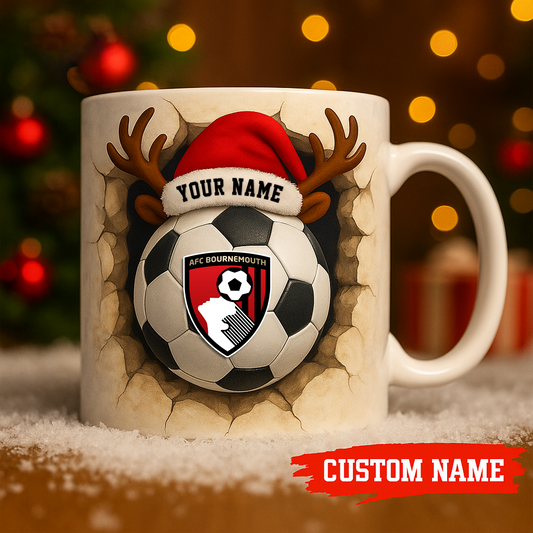 BOU X Premium EPL Christmas Football Ceramic Mug V1 NAK NHT