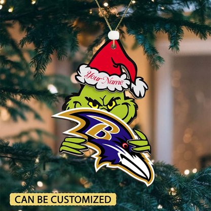 BR NFL x Grin Christmas Ornament DDT HLP