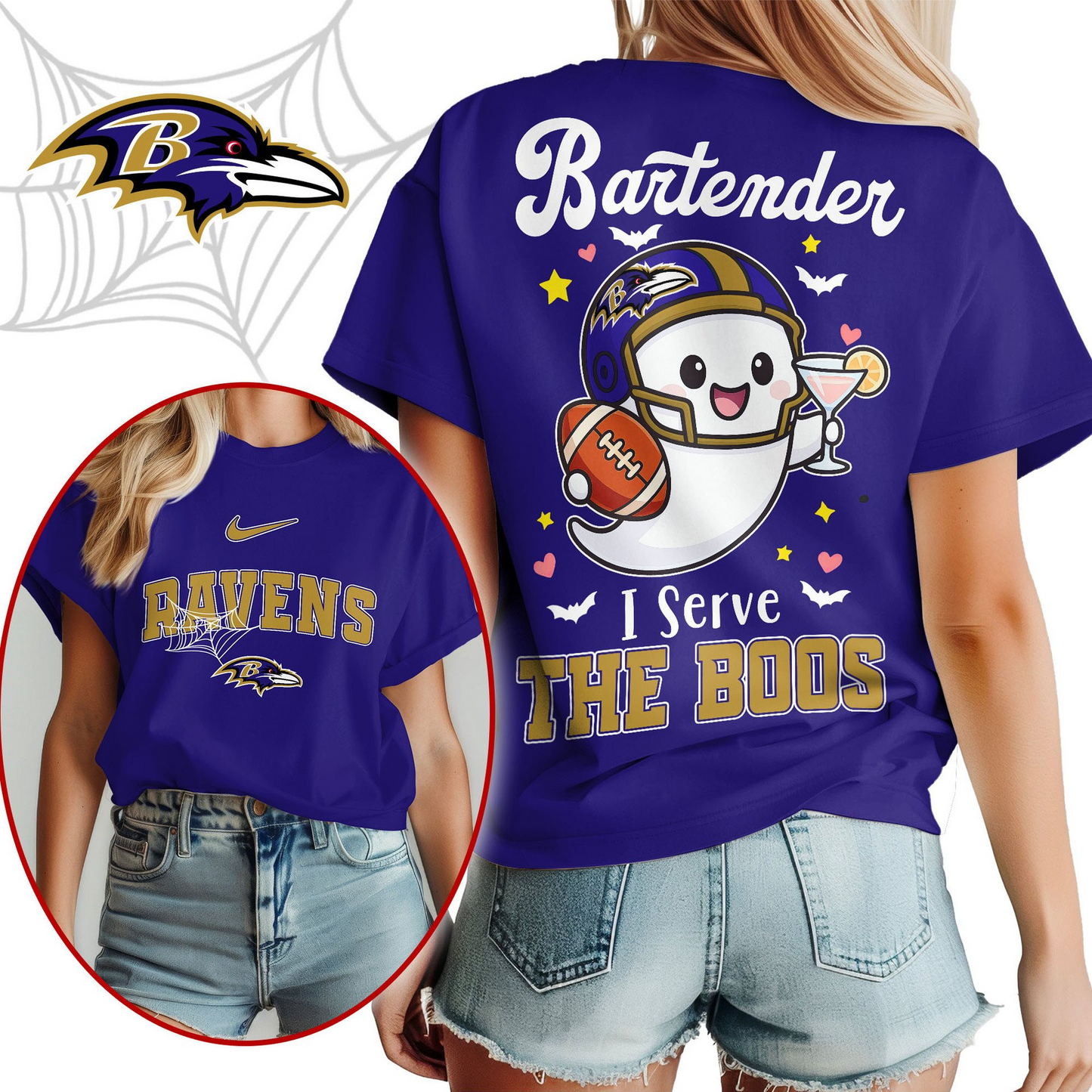 BR Premium NFL Bartender Halloween Fan Women Shirt DDT CTND