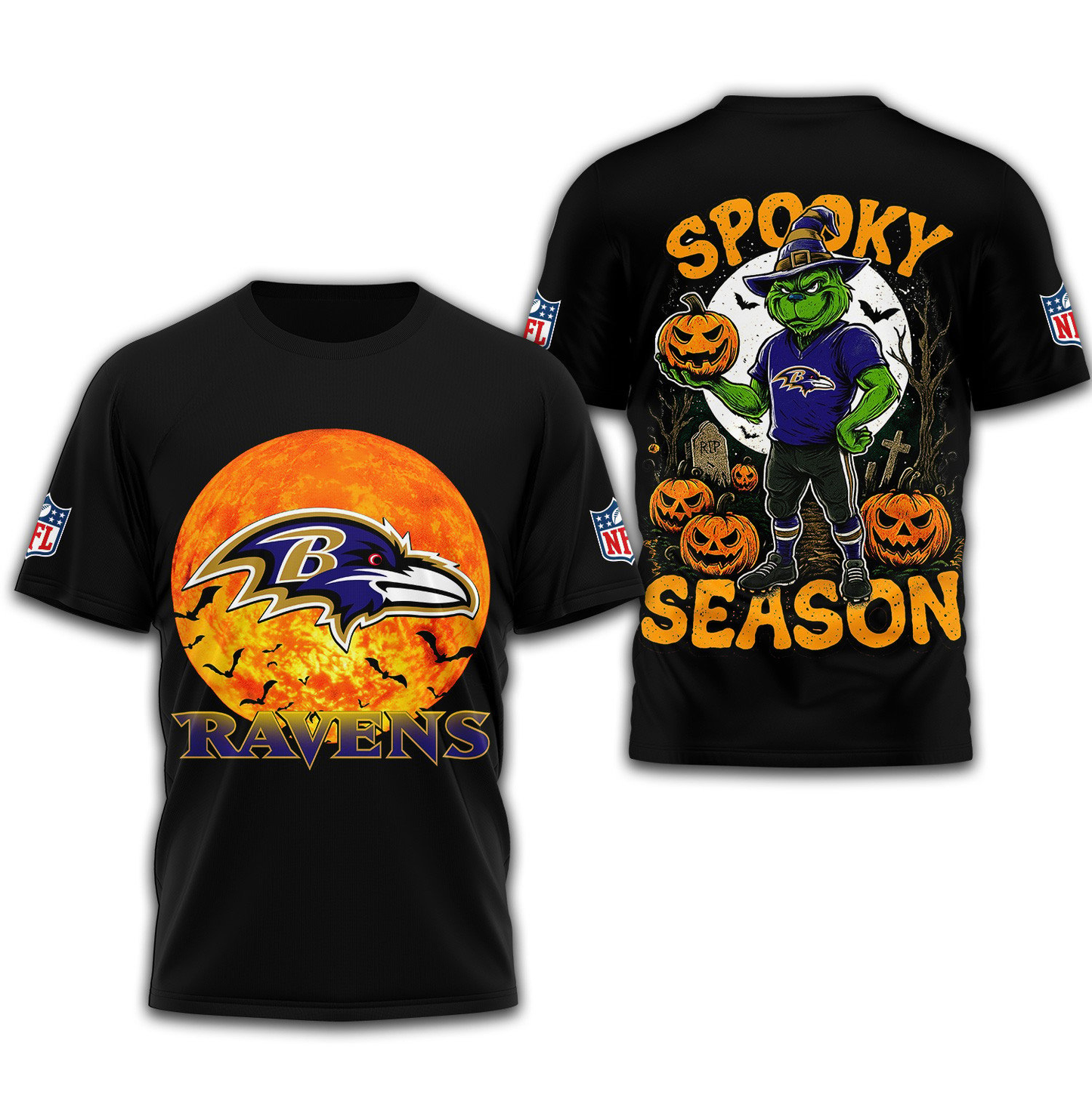 BR Premium NFL Spooky Season 3D Shirt DDT CTND