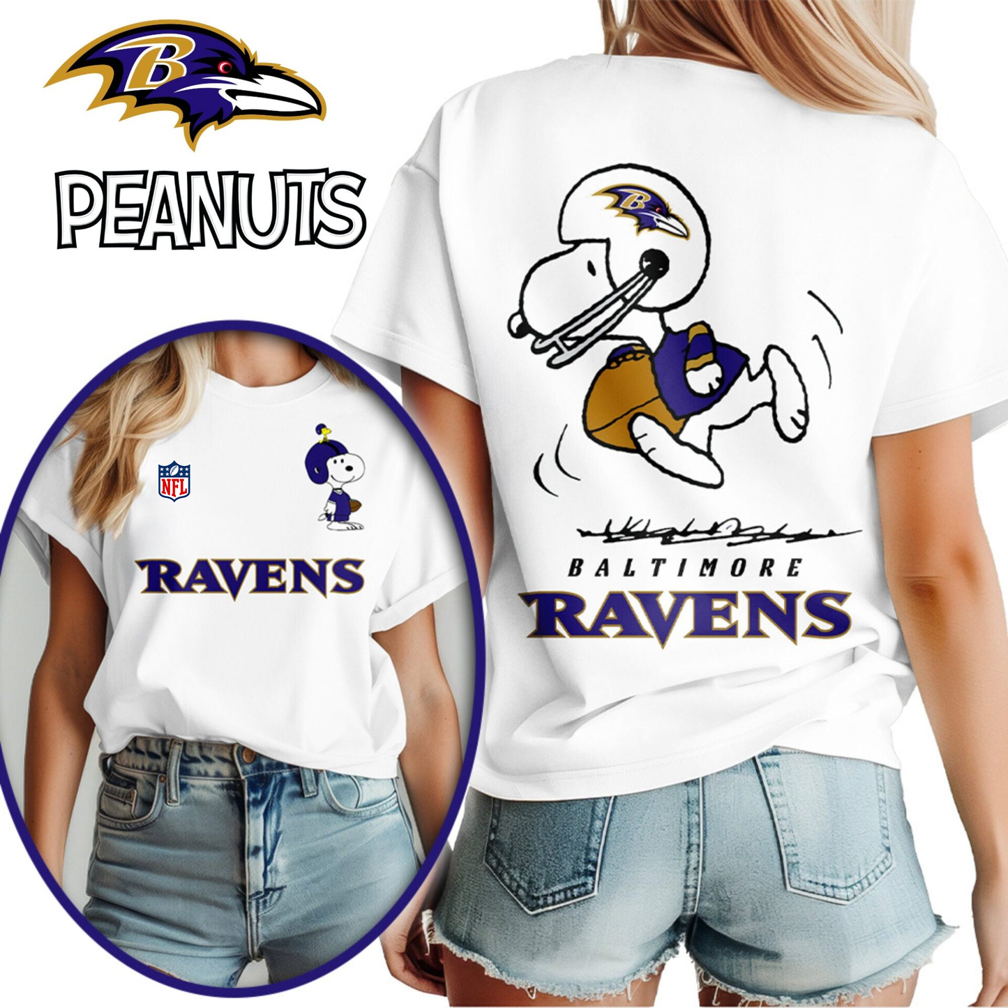 BR Premium NFL x Peanuts 3D Shirt DDT CTND