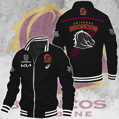 Brisbane Broncos NRL 2025 Go The Mighty Limited Edition Casual Jacket TM NTA V73
