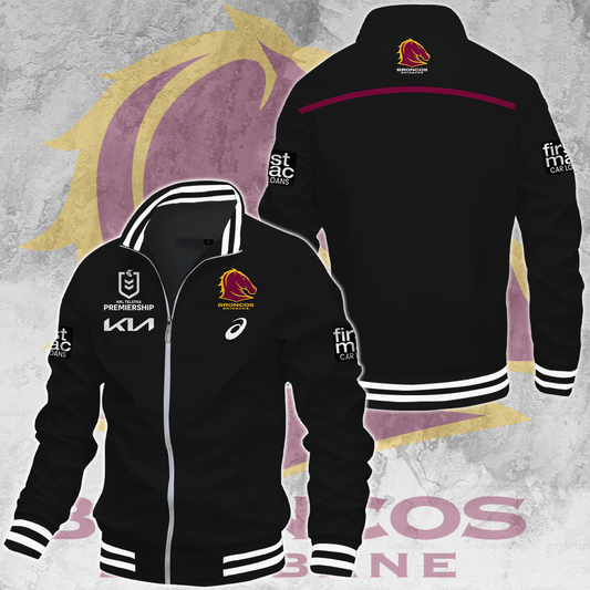 Brisbane Broncos NRL 2025 Go The Mighty Limited Edition Casual Jacket TM NTA V75