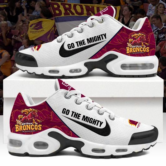 Brisbane Broncos NRL 2025 Home Of The Mighty Broncos Limited Edition Air Max Shoes Plus TM NTA V02