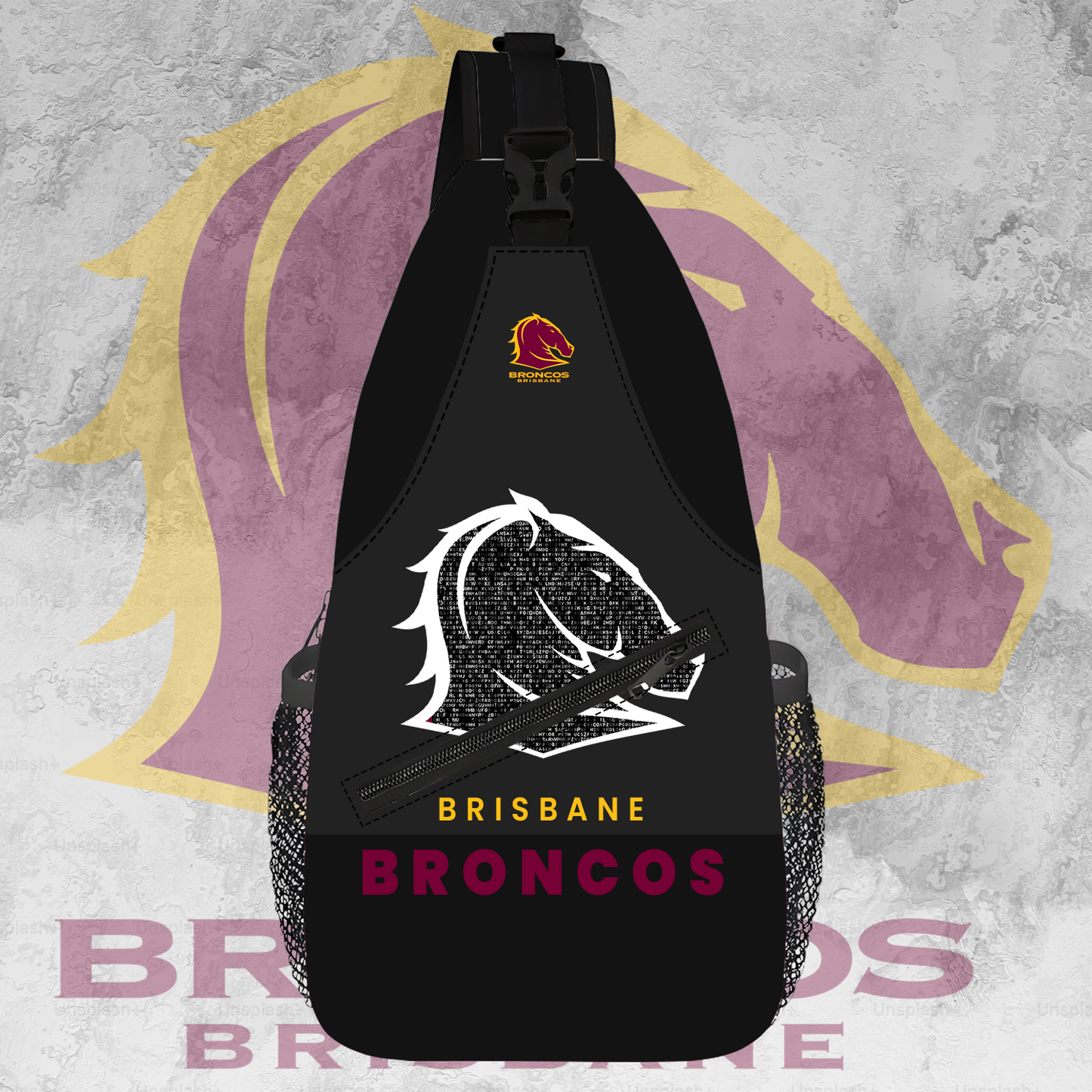 Brisbane Broncos NRL 2025 Limited Edition Crossbody Bag TM NTA V2
