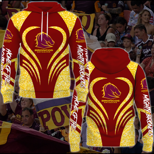 Brisbane Broncos NRL 2025 Limited Edition Hoodie TM NTA V1