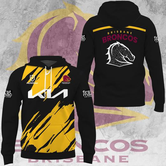 Brisbane Broncos NRL 2025 Limited Edition Hoodie TM V3