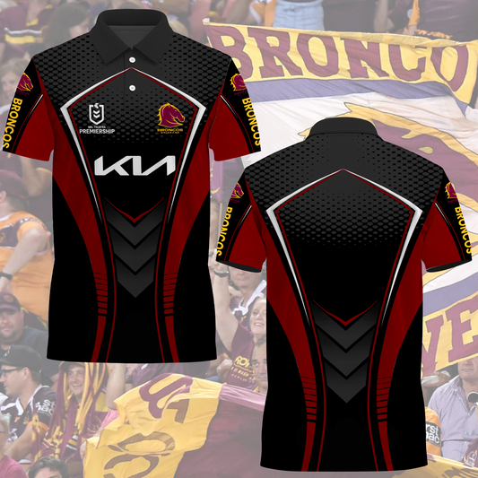 Brisbane Broncos NRL 2025 Limited Edition Polo Shirt TM NTA V1 230425