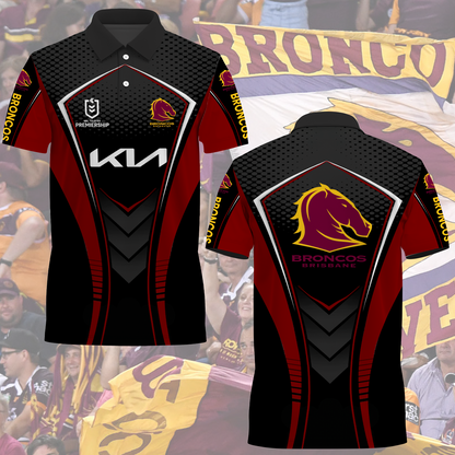 Brisbane Broncos NRL 2025 Limited Edition Polo Shirt TM NTA V3