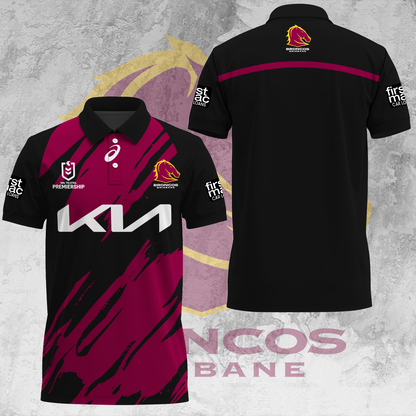 Brisbane Broncos NRL 2025 Limited Edition Polo Shirt TM - When you buy a combo - You save more V2