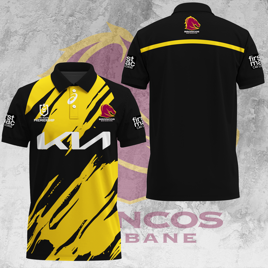 Brisbane Broncos NRL 2025 Limited Edition Polo Shirt TM - When you buy a combo - You save more V4