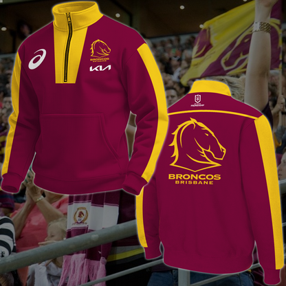 Brisbane Broncos NRL 2025 New Hoodie TM NTA V1 TDT