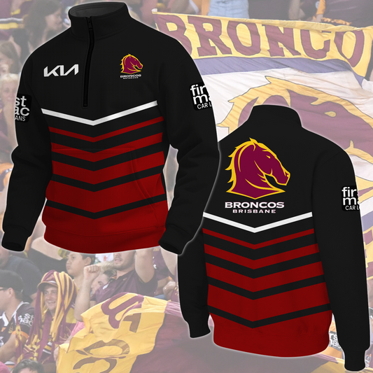 Brisbane Broncos NRL 2025 New Hoodie TM NTA V1