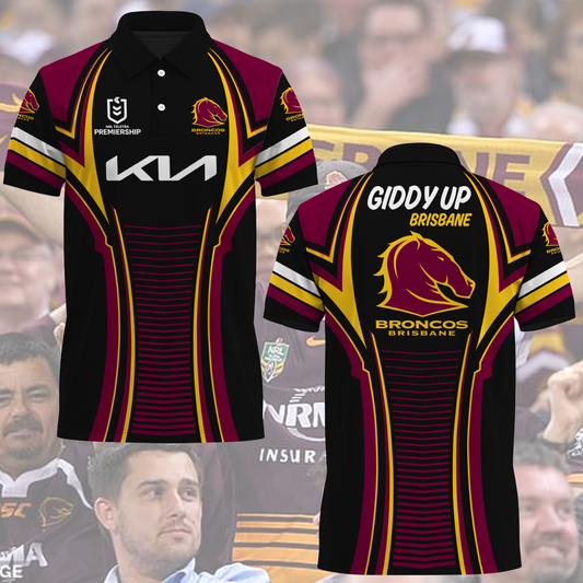 Brisbane Broncos NRL 2025 Polo Shirt TM NTA V3