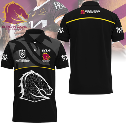 Brisbane Broncos NRL Home Of The Mighty Limited Edition Polo Shirt TM - Super Savings When Buying Combo V2